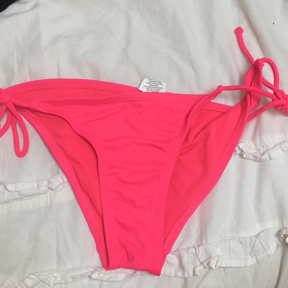 Neon pink bikini bottom